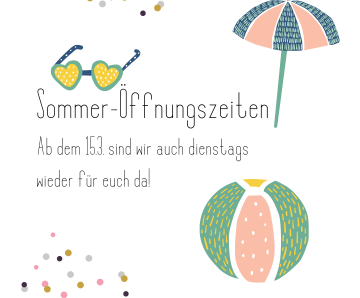 Sommer-Öffnungszeiten
