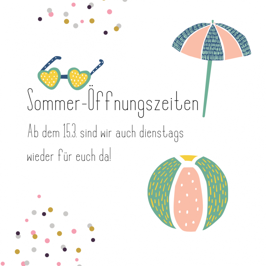 Sommer-Öffnungszeiten